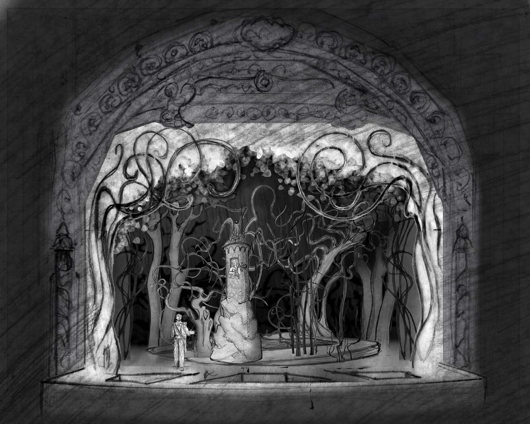INTO THE WOODS Musical Design Set Design Scenic Design #SetDesign #ScenicDesign 